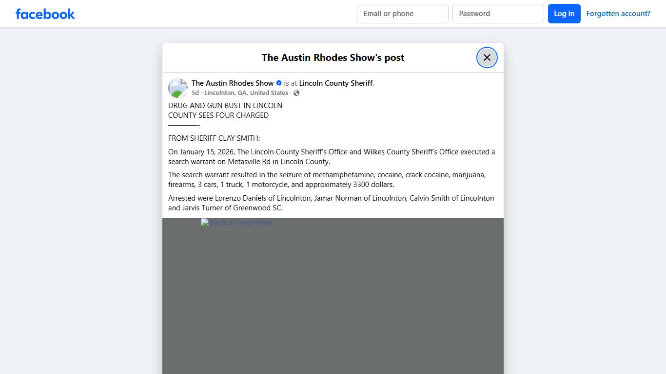 DRUG AND GUN BUST IN LINCOLN... - The Austin Rhodes Show | Facebook